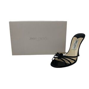 Jimmy Choo Black Strappy Astro Heel